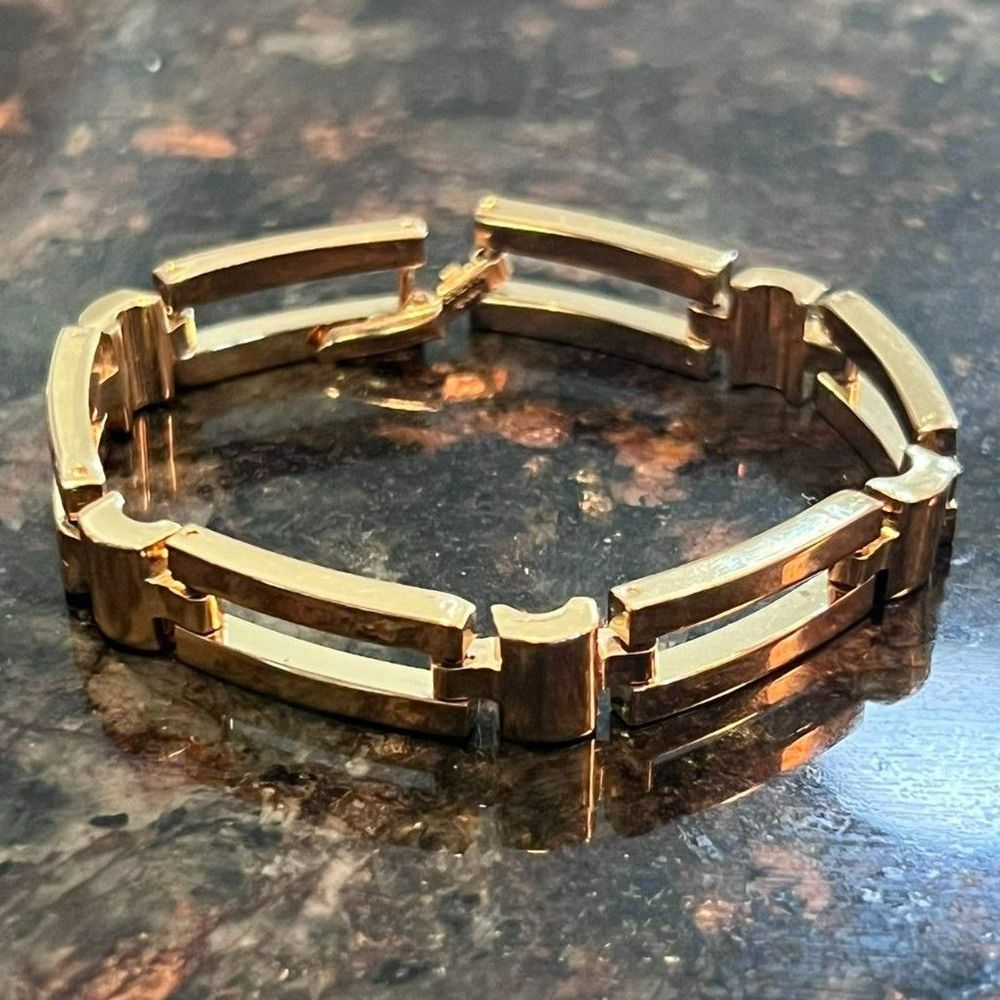 Vintage Napier Gold Tone Link Bracelet